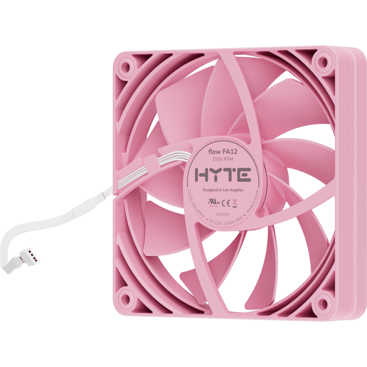 HYTE FA12 120 mm PWM PC Case Fans 4 Pack Strawberry Milk
